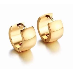 18k Gold Plated Bold Ear Huggers